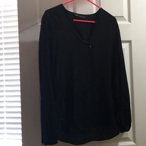 Zara sheer black Blouse